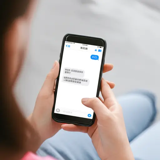 她给我发了一条短信。