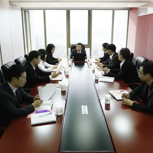 委员会开会讨论预算。