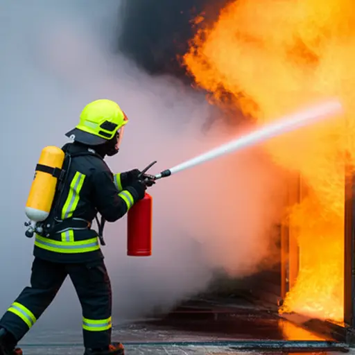 消防员迅速扑灭了火灾。