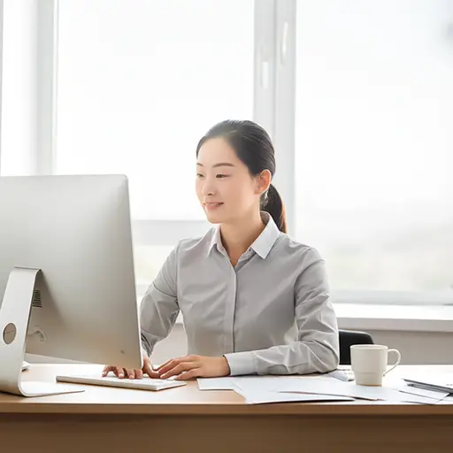 我妈妈每天工作。