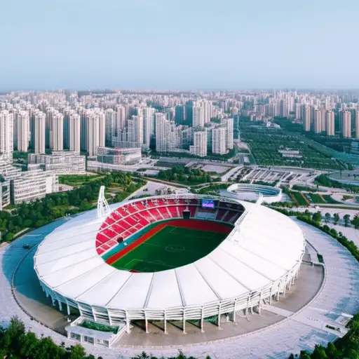 这座城市新建的体育场能容纳数万名观众。