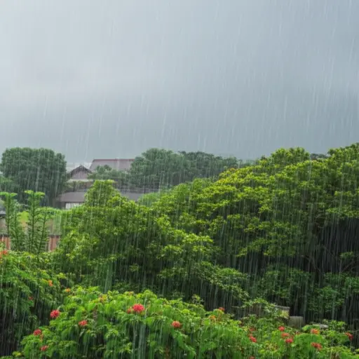 这里的雨季从六月持续到九月。
