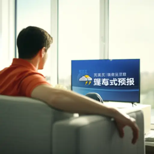 我今天早上看了天气预报。