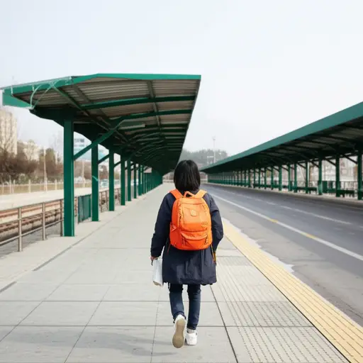 公交车延误了，所以我走路去学校。