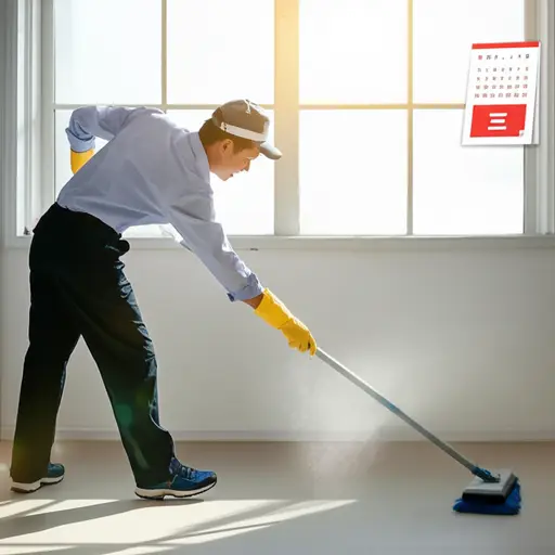 我们的清洁工每周三来。