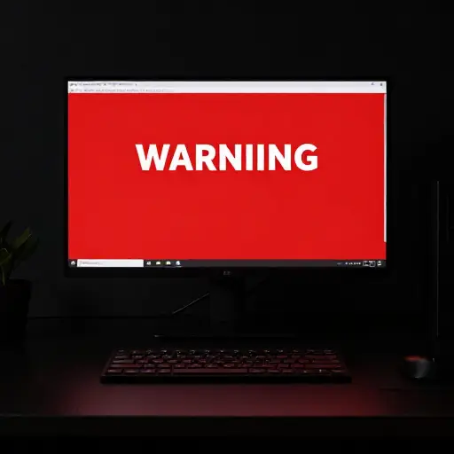 一条警告信息在电脑屏幕上一闪而过。