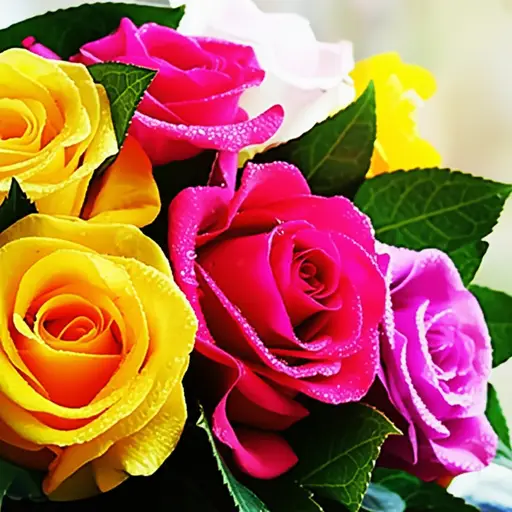 这些花闻起来很清新。