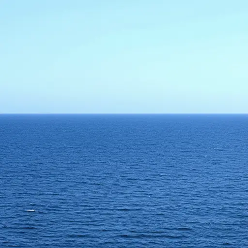 那天没有下雨，海面平静。