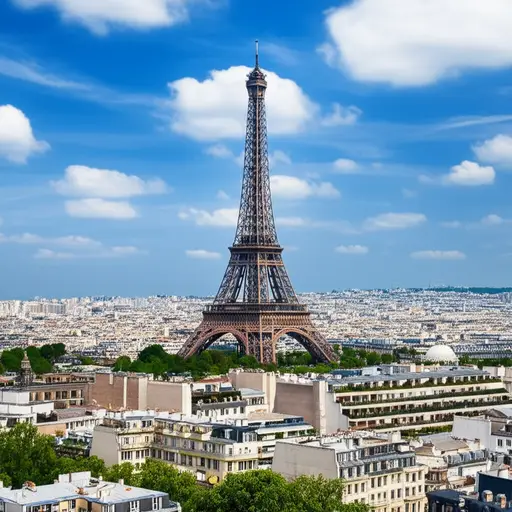 埃菲尔铁塔是巴黎最著名的建筑。