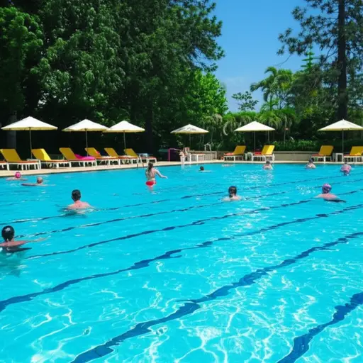 我们去游泳凉快一下。