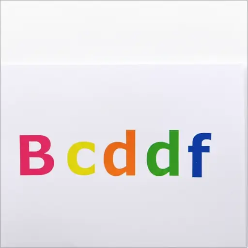 B、c、d和f都是辅音字母。