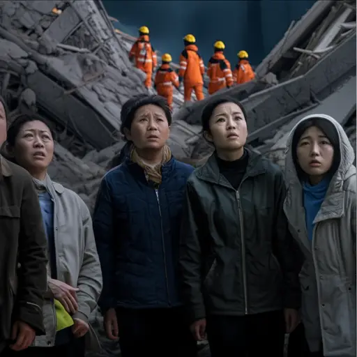 我们等了几个小时，救援队才到达。