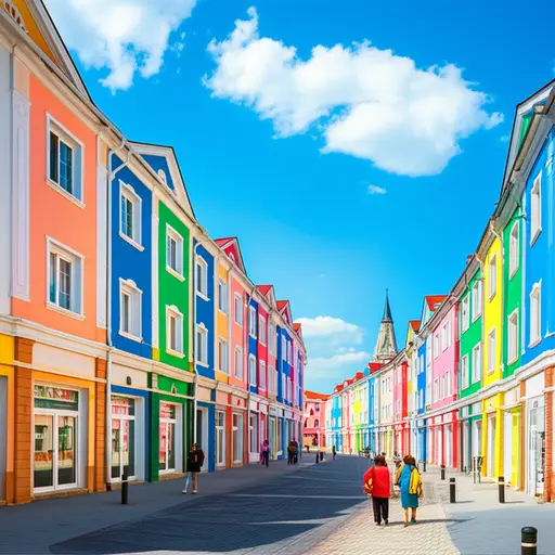 你可以参观城镇的东部。