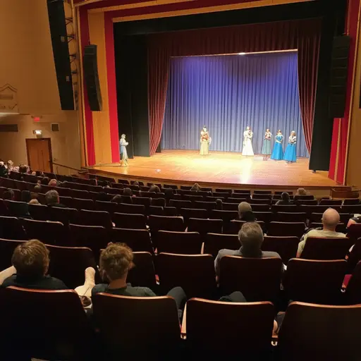 演出开始后，观众们还在继续说话。