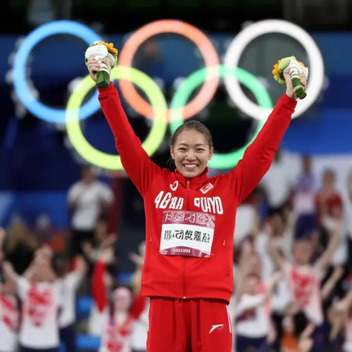 她在年轻时成为了一名奥运选手。