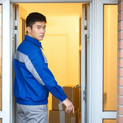 昨天，一个快递员敲了两次我的门。