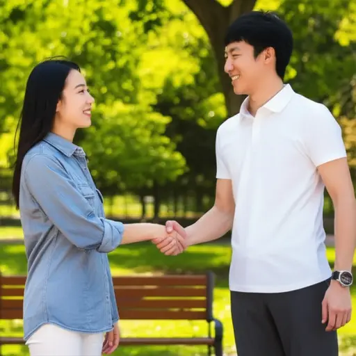 一天，我在公园遇到了一位老朋友。