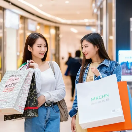 我经常和我的女性朋友一起去购物。