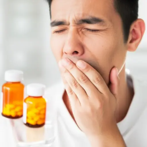 这药在我嘴里留下了苦味。