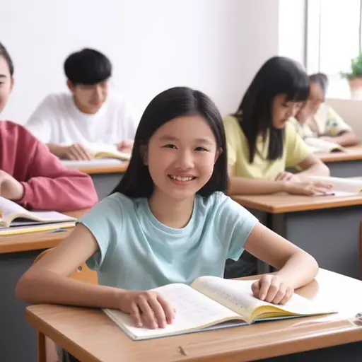 她喜欢她的新班级。