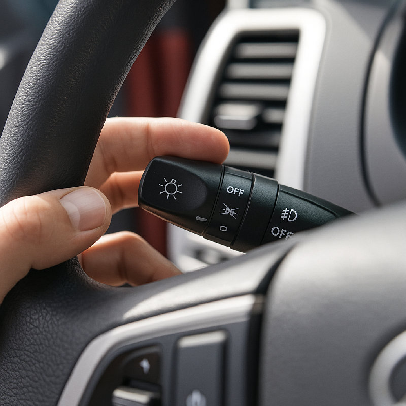 请记得在转弯前打开转向灯。