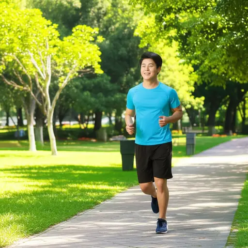 我每天早上都跑步。