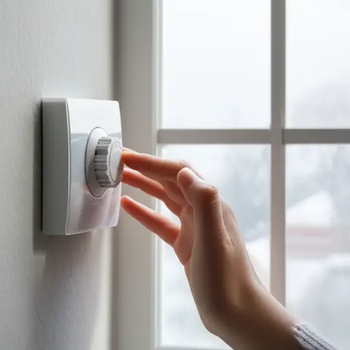 记得回家时打开暖气。