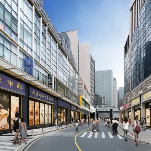 我们将沿着主街走，然后在图书馆旁边右转。