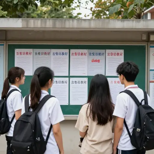 学生们经常刊登广告来出售他们的旧教科书。