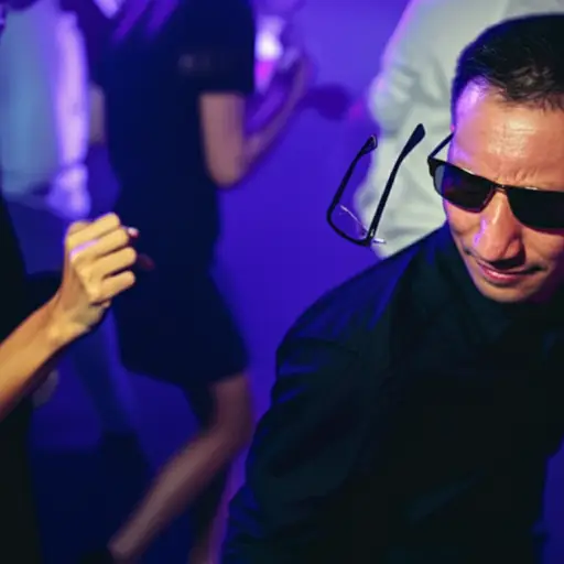 我在跳舞时，有人不小心踢到了我，我的眼镜掉了下来。