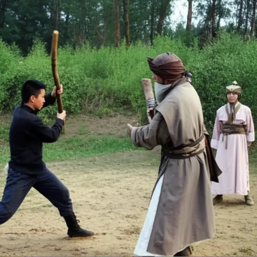 我与巫师搏斗来帮助她。