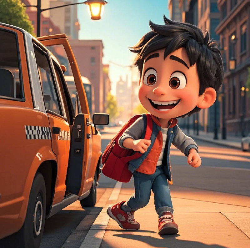 你怎么去市中心？我坐出租车。