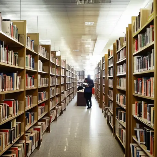 你可以在图书馆找到书。