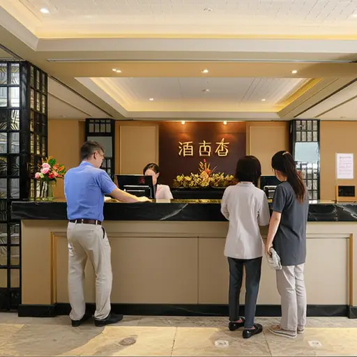 我们订了一间双人房。