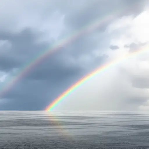 雨停了，太阳出来了。