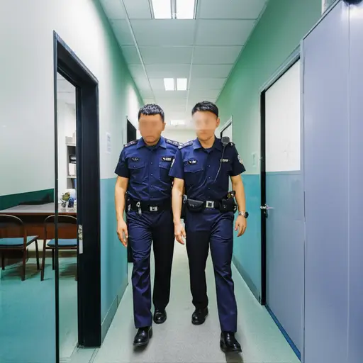 一到警察局，他们就被带到一个房间进行询问。