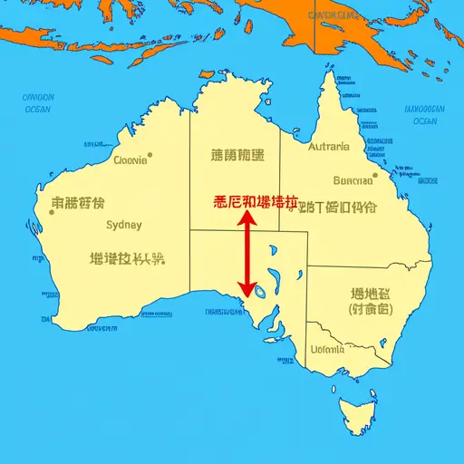 堪培拉位于悉尼的南部。