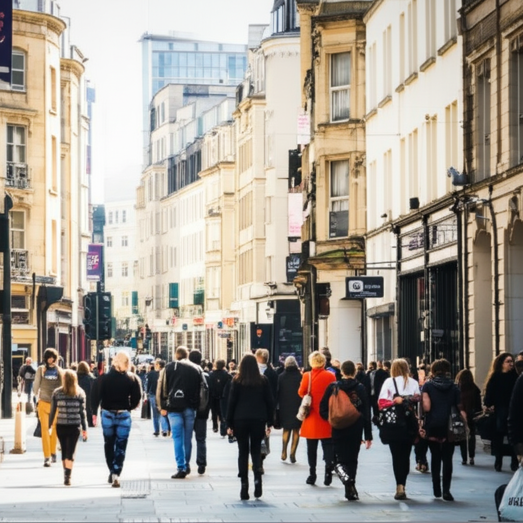 这条街上挤满了人。