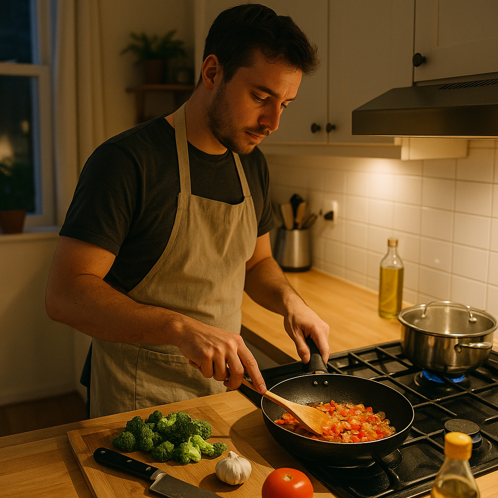 我今晚在做晚饭。