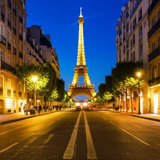 我们在巴黎过夜停留。