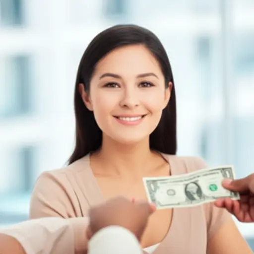 她给了我两美元零钱。