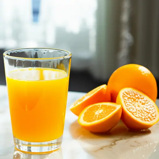 今天早上我喝了新鲜的橙汁。