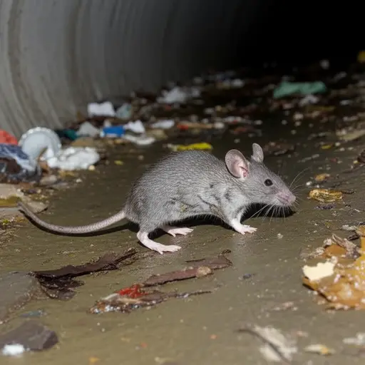 老鼠携带疾病。