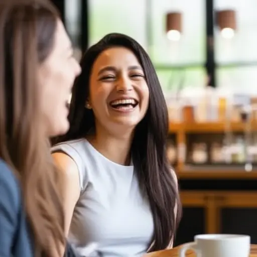 她太有趣了——她真的让我笑。