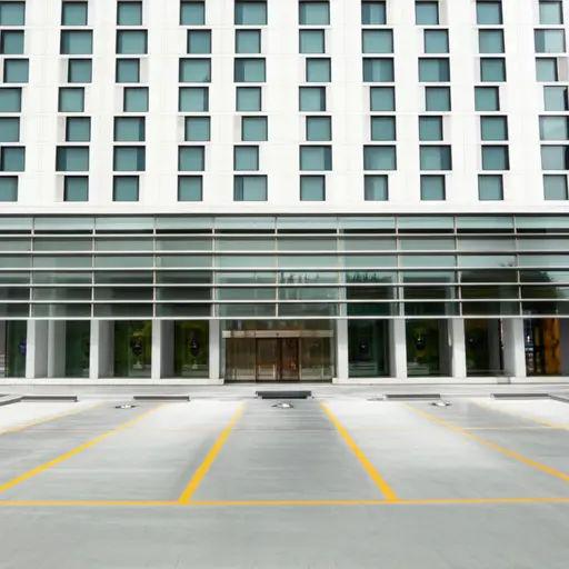 酒店前面有停车位。