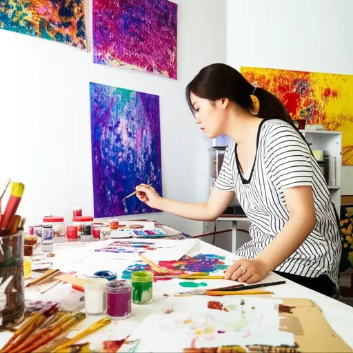 她很有创造力。