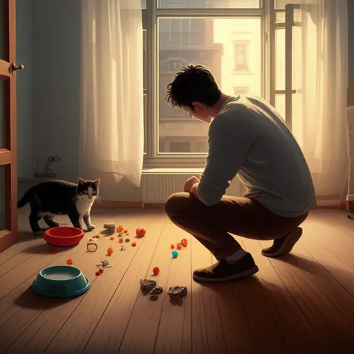 我的猫不见了，我很担心它。