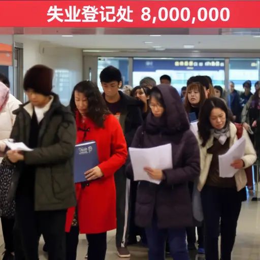 失业人数已上升到近八百万。