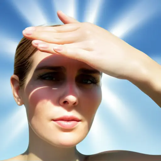 阳光直射进我的眼睛。