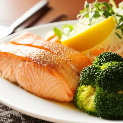 这家餐厅的烤三文鱼非常美味。